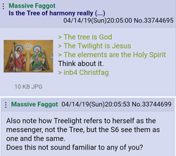 Size: 713x633 | Tagged: safe, tree of harmony, /mlp/, 4chan, 4chan screencap, text