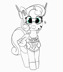 Size: 3070x3491 | Tagged: safe, artist:pabbley, princess flurry heart, pony, g4, clothes, cosplay, costume, cute, d.va, exclamation point, female, flurrybetes, happy, high res, looking at you, nerd, nerdy heart, open mouth, overwatch, simple background, solo, transparent background, whisker markings