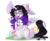 Size: 1398x1152 | Tagged: safe, artist:monogy, oc, oc:marshy, alicorn, pony, alicorn oc, animal costume, bunny costume, clothes, costume, female, glasses, mare, simple background, solo, transparent background