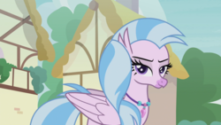 Size: 1920x1080 | Tagged: safe, screencap, silverstream, classical hippogriff, hippogriff, g4, uprooted, bedroom eyes, female, lidded eyes, looking at you, ponyville, solo