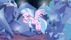 Size: 1920x1080 | Tagged: safe, screencap, silverstream, classical hippogriff, hippogriff, g4, uprooted, crystal, eyes closed, female, rubble, solo