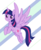 Size: 896x1100 | Tagged: safe, artist:ch-chau, twilight sparkle, alicorn, pony, g4, cute, female, flying, mare, smiling, spread wings, twiabetes, twilight sparkle (alicorn), wings