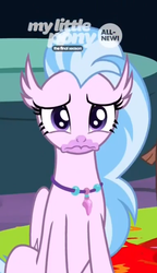 Size: 410x710 | Tagged: safe, screencap, silverstream, hippogriff, g4, uprooted, cute, diastreamies, female, sad, sadorable, solo, wavy mouth