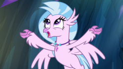 Size: 1920x1080 | Tagged: safe, screencap, silverstream, classical hippogriff, hippogriff, g4, uprooted, female, solo, spread arms