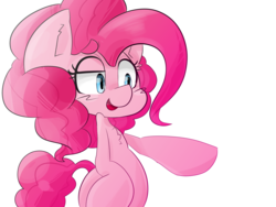 Size: 3345x2511 | Tagged: safe, artist:temmie-kun, pinkie pie, pony, g4, female, high res, simple background, solo, transparent background, white outline