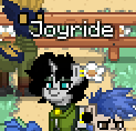 Size: 123x118 | Tagged: safe, oc, oc only, oc:joyride, pony, unicorn, pony town, bowtie, cropped, female, horn, mantle, mare, pixel art, solo, sprite