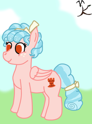 Size: 353x474 | Tagged: safe, artist:valravnknight, cozy glow, pegasus, pony, g4, female, filly, freckles, simple background, solo