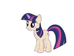 Size: 1024x768 | Tagged: safe, twilight sparkle, bread pony, original species, pony, unicorn, g4, 1000 hours in ms paint, female, simple background, solo, unicorn twilight, wat, what has science done, white background, why