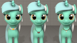 Size: 2500x1406 | Tagged: safe, artist:yellencandy, lyra heartstrings, pony, g4, 3d, 3d model, downloadable, female, jewelry, necklace, solo, source filmmaker, source filmmaker resource, wip