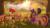 Size: 1920x1080 | Tagged: safe, artist:marnyfilozof, sci-twi, twilight sparkle, oc, oc:flan, alicorn, pony, g4, 3d, alicorn oc, equestria girls ponified, fence, gimp, grass, ponified, scenery, sci-twilicorn, source filmmaker, tree