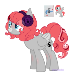 Size: 2300x2300 | Tagged: safe, artist:2pandita, oc, oc only, pegasus, pony, female, headphones, high res, mare, simple background, solo, transparent background