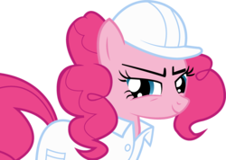 Size: 2449x1743 | Tagged: safe, artist:littlecl0ud, pinkie pie, pony, g4, sonic rainboom (episode), female, hard hat, simple background, solo, transparent background, vector