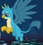 Size: 499x524 | Tagged: safe, screencap, gallus, silverstream, griffon, g4, my little pony: friendship is magic, uprooted, claws, cropped, flying, male, offscreen character, paws, sad, solo focus, tail, wings