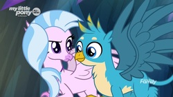 Size: 1920x1080 | Tagged: safe, screencap, gallus, silverstream, classical hippogriff, griffon, hippogriff, g4, uprooted, now kiss, shipping fuel