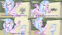 Size: 2048x1156 | Tagged: safe, artist:prplepsychopath, edit, edited screencap, screencap, silverstream, tree of harmony, classical hippogriff, hippogriff, pony, g4, uprooted, despicable me, female, gru's plan, meme, silverstream's plan, solo