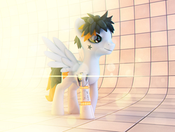 Size: 1920x1440 | Tagged: safe, artist:expir, oc, oc only, oc:kiboune, pony, 3d, 3ds max, photoshop, solo, vray