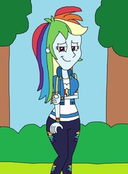 Size: 1073x1457 | Tagged: safe, artist:hunterxcolleen, rainbow dash, equestria girls, g4, female, solo