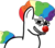 Size: 947x840 | Tagged: safe, artist:gamedevanon, pony, clown, honkler, meme, pepe the frog, reaction image, smiling, smirk