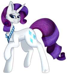 Size: 2273x2534 | Tagged: safe, artist:winterflaze26, rarity, pony, unicorn, g4, beautiful, cute, diamond, female, high res, jewelry, mare, necklace, raised hoof, raribetes, simple background, smiling, solo, transparent background