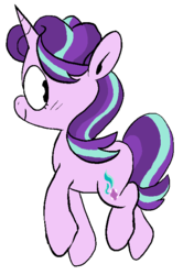 Size: 459x693 | Tagged: safe, artist:pinkiespresent, starlight glimmer, pony, unicorn, g4, cute, female, glimmerbetes, looking back, profile, simple background, smiling, solo, white background