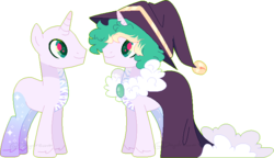 Size: 768x443 | Tagged: safe, artist:daydreamprince, oc, oc only, pony, unicorn, cloak, clothes, hat, male, simple background, solo, stallion, transparent background, witch hat