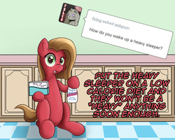 Size: 1000x800 | Tagged: safe, artist:erockertorres, oc, oc only, oc:pun, earth pony, pony, ask pun, ask, female, mare, solo