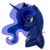 Size: 512x512 | Tagged: safe, artist:hilloty, princess luna, alicorn, pony, g4, bust, commission, crossed hooves, female, horn, jewelry, madorable, mare, portrait, princess, profile, regalia, signature, simple background, solo, sticker, tiara, transparent background