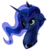 Size: 512x512 | Tagged: safe, artist:hilloty, princess luna, alicorn, pony, g4, adorable face, blushing, bust, commission, cute, ear fluff, female, floppy ears, lunabetes, madorable, mare, portrait, princess, simple background, solo, sticker, transparent background, tsundere, tsunderuna