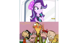 Size: 1280x720 | Tagged: safe, edit, edited screencap, screencap, starlight glimmer, equestria girls, equestria girls specials, g4, my little pony equestria girls: mirror magic, boys will be eds, cropped, ed edd n eddy, out of context