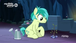 Size: 1920x1080 | Tagged: safe, screencap, sandbar, pony, g4, uprooted, male, sapling, solo, watering can