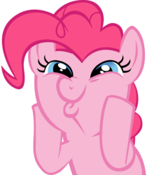 Size: 7082x7376 | Tagged: safe, artist:rainbowplasma, part of a set, pinkie pie, earth pony, pony, applebuck season, g4, bust, cute, dashface, diapinkes, female, funny face, hooves on cheeks, mare, silly, silly pony, simple background, so awesome, solo, squishy cheeks, transparent background