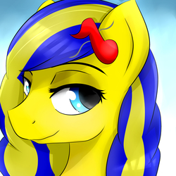 Size: 3000x3000 | Tagged: safe, artist:dashy21, oc, oc only, oc:swivel starsong, pony, bust, high res, solo