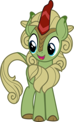 Size: 662x1080 | Tagged: safe, artist:iknowpony, forest fall, kirin, g4, sounds of silence, .svg available, background kirin, male, simple background, smiling, solo, transparent background, vector