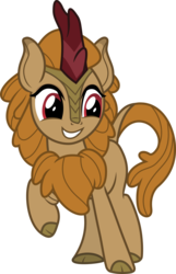 Size: 695x1080 | Tagged: safe, artist:iknowpony, fern flare, kirin, g4, sounds of silence, .svg available, background kirin, cute, female, fernabetes, simple background, smiling, solo, transparent background, vector