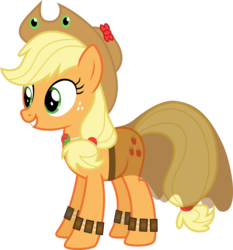 Size: 1006x1078 | Tagged: safe, artist:iknowpony, applejack, earth pony, pony, g4, .svg available, clothes, dress, female, jewelry, mare, necklace, simple background, smiling, solo, transparent background, vector
