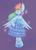 Size: 981x1367 | Tagged: dead source, safe, artist:typhwosion, rainbow dash, semi-anthro, g4, arm hooves, bare shoulders, bipedal, blue, bow, clothes, cute, dashabetes, dress, eyes closed, fabulous, female, purple background, rainbow dash always dresses in style, simple background, solo, sparkles, strapless