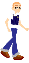 Size: 287x606 | Tagged: safe, artist:kayman13, equestria girls, g4, boots, bully, bully (video game), buzz cut, clothes, crest, equestria girls-ified, jeans, jimmy hopkins, male, pants, school uniform, shoes, simple background, solo, transparent background, vector, vest