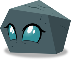 Size: 966x816 | Tagged: safe, artist:frownfactory, ocellus, changedling, changeling, g4, uprooted, .svg available, disguise, disguised changeling, female, rock, rockellus, simple background, solo, svg, transparent background, vector