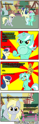 Size: 1280x4000 | Tagged: safe, artist:outofworkderpy, bon bon, derpy hooves, lyra heartstrings, sweetie drops, earth pony, pegasus, pony, unicorn, comic:out of work derpy, g4, comic, female, foam finger, mare, outofworkderpy, ponyville, tumblr, tumblr comic, underhoof