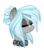 Size: 800x900 | Tagged: safe, artist:crystal-tranquility, oc, oc only, oc:ornament, original species, pond pony, bust, eyes closed, female, portrait, simple background, solo, transparent background