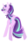 Size: 1280x1972 | Tagged: safe, artist:zefern, starlight glimmer, pony, unicorn, g4, abstract background, female, lineless, mare, rear view, solo