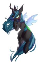 Size: 3000x4778 | Tagged: safe, artist:jun1313, queen chrysalis, changeling, changeling queen, g4, crying, female, simple background, solo, transparent background
