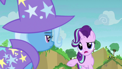 Size: 1280x720 | Tagged: safe, screencap, starlight glimmer, trixie, pony, g4, to change a changeling