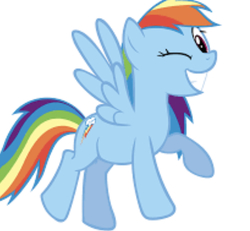 Size: 541x499 | Tagged: safe, rainbow dash, pony, g4, female, one eye closed, simple background, solo, vector, white background, wink