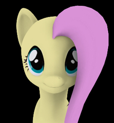 Size: 273x296 | Tagged: safe, artist:hashbro, fluttershy, pony, g4, 3d, 3d model, female, solo, wip