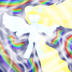 Size: 2000x2000 | Tagged: safe, artist:php185, oc, oc only, oc:sparkle light, pony, high res, magic, power, solo