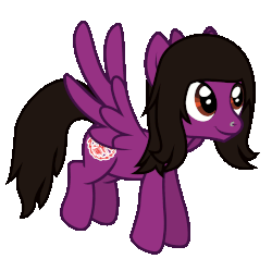 Size: 1505x1431 | Tagged: safe, artist:lightningbolt, derpibooru exclusive, pegasus, pony, g4, animated, flying, gif, hair over one eye, happy, male, nose piercing, pierce the veil, piercing, ponified, show accurate, simple background, smiling, solo, spread wings, stallion, transparent background, vector, vic fuentes, wings