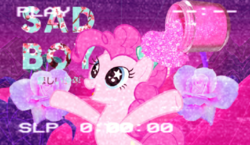 Size: 720x418 | Tagged: artist needed, source needed, safe, pinkie pie, earth pony, pony, g4, solo, tumblr, vaporwave