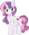 Size: 6039x7378 | Tagged: safe, artist:aureai-sketches, artist:cyanlightning, sweetie belle, pony, unicorn, g4, .svg available, absurd resolution, aside glance, chest fluff, cute, diasweetes, ear fluff, eyeshadow, female, lidded eyes, looking back, makeup, mare, older, older sweetie belle, simple background, smiling, solo, tail fluff, transparent background, vector