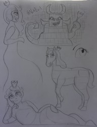 Size: 3015x3934 | Tagged: safe, artist:k-liight, human, pony, crossover, high res, humanized, lego, ponified, queen watevra wa-nabi, spoilers for another series, the lego movie, the lego movie 2: the second part, traditional art